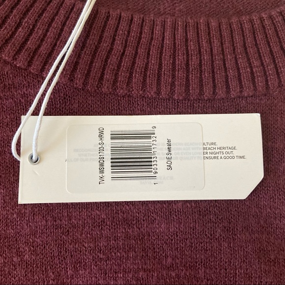 Tavik Burgundy Long Sleeve Sweater | NWT - Picture 6 of 11